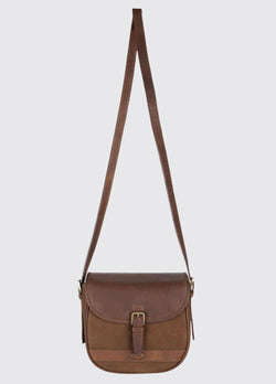 Dubarry Clara Leather Saddle Style Bag - Walnut - Lucks of Louth