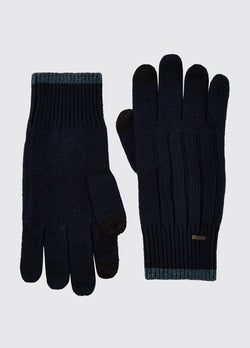 Dubarry Marsh Knitted Glove, Navy - Lucks of Louth
