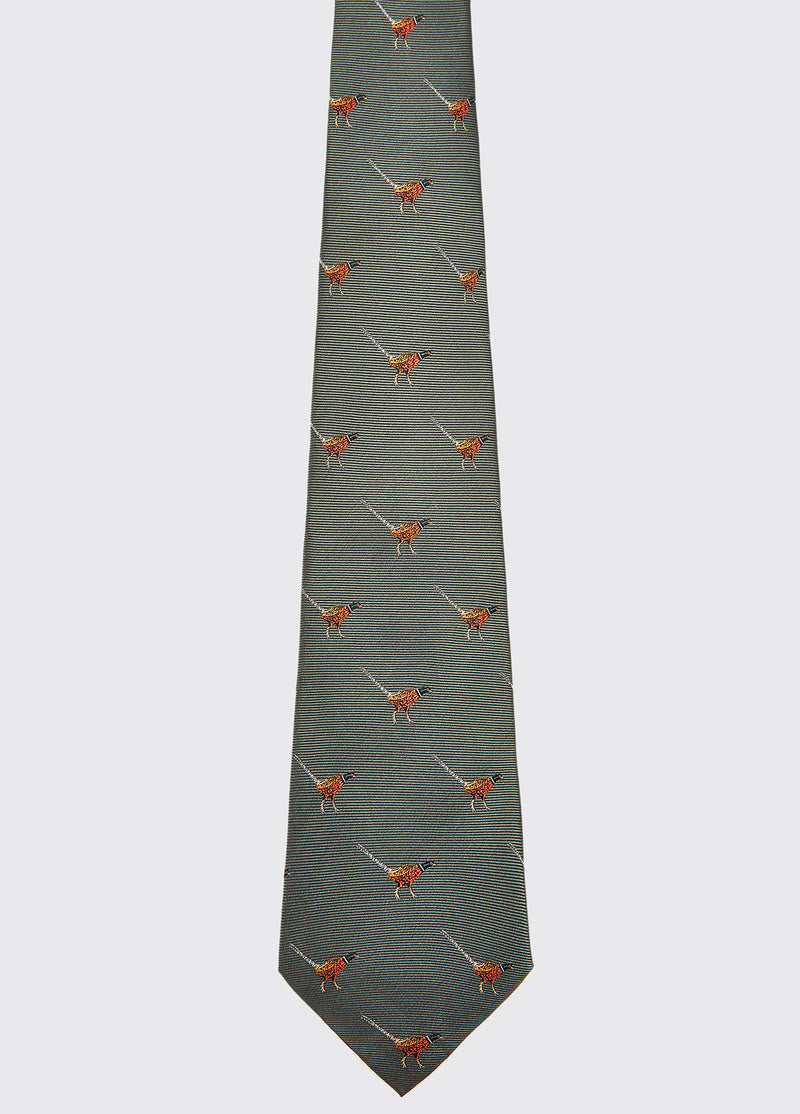 Dubarry Madden Silk Tie - Olive - Lucks of Louth