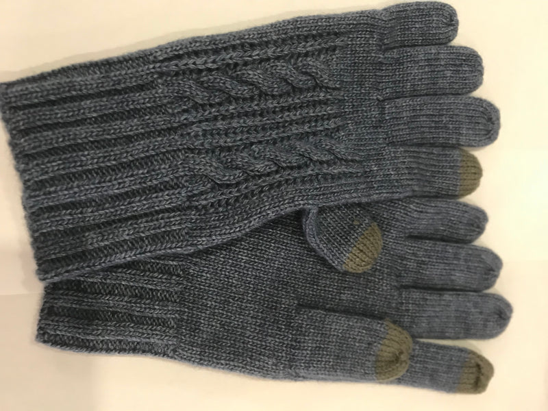 Dubarry Tory Knitted Gloves - Slate Blue - Lucks of Louth