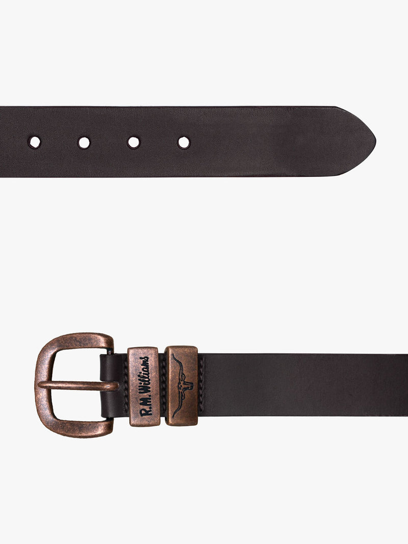 RM Williams Drover Anniversary Belt - Chestnut - Lucks of Louth