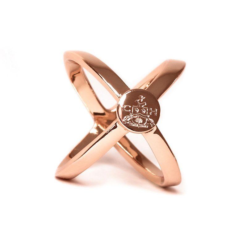 Clare Haggas Scarf Ring - Rose Gold - Lucks of Louth
