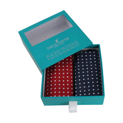 David Aster Pocket Plumage Handkerchief Box Set - Spots - Lucks of Louth