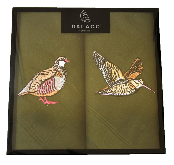 Dalaco Pocket Handkerchief Box Set - Woodcock & Partridge - Lucks of Louth