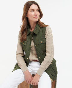 Barbour Belted Defence Gilet - Olive/Ancient - Lucks of Louth