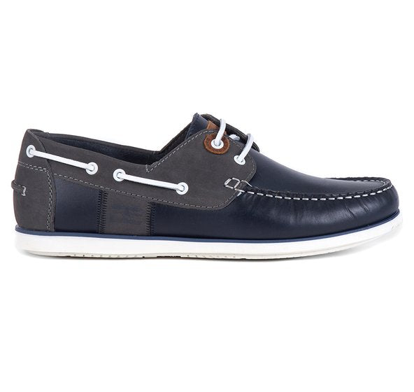 Barbour Capstan Boat Shoe - Navy/Grey - Lucks of Louth