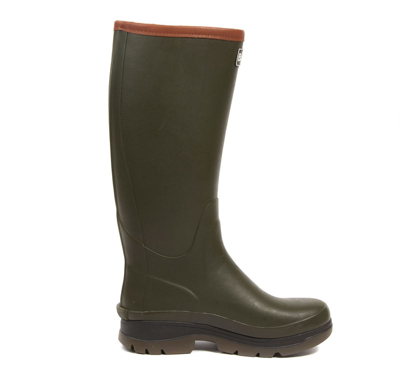 Barbour Mens Tempest Wellington Boots - Olive - Lucks of Louth