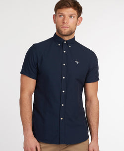 Barbour Oxford 3 Short Sleeved Shirt - Navy - Lucks of Louth