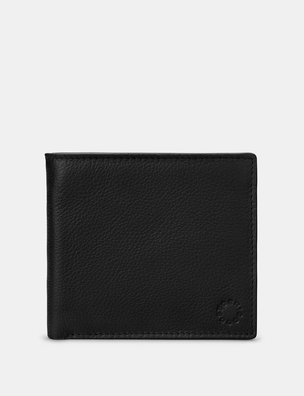 Yoshi Mens Two Fold East West Leather Wallet - Black (Y2039 17 1) - Lucks of Louth