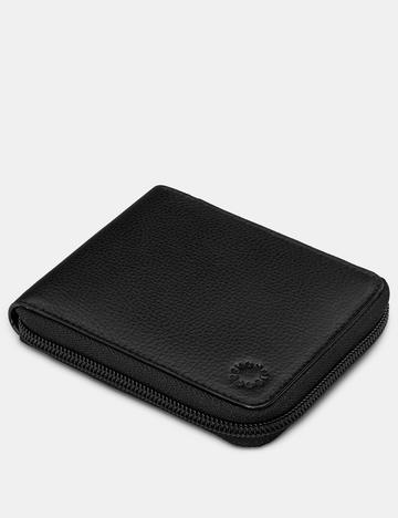 Yoshi Mens Zip Around Wallet -Black (Y2046 17 1) - Lucks of Louth