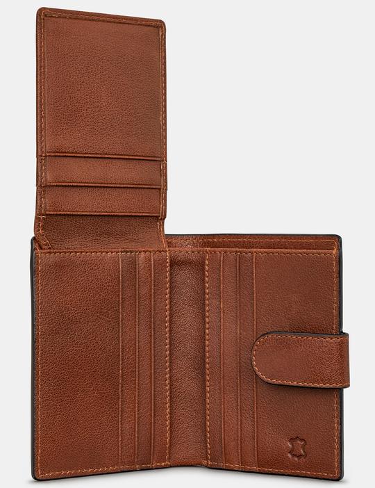 Yoshi Mens Brown Leather Card Wallet - Brown (Y5006 17 8) - Lucks of Louth