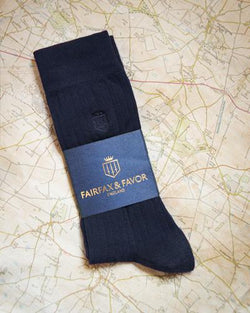 Fairfax & Favor signature sock - navy - Lucks of Louth