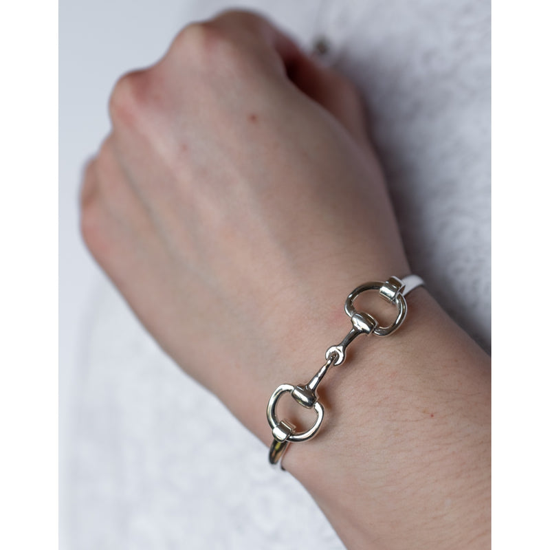 Hiho Silver Sterling Silver Double Snaffle Bracelet - Lucks of Louth