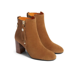 Fairfax & Favor Oakham Ankle Boot - Tan Suede - Lucks of Louth