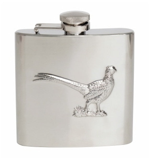 Dalaco Pheasant Hipflask - Stainless Steel - Lucks of Louth