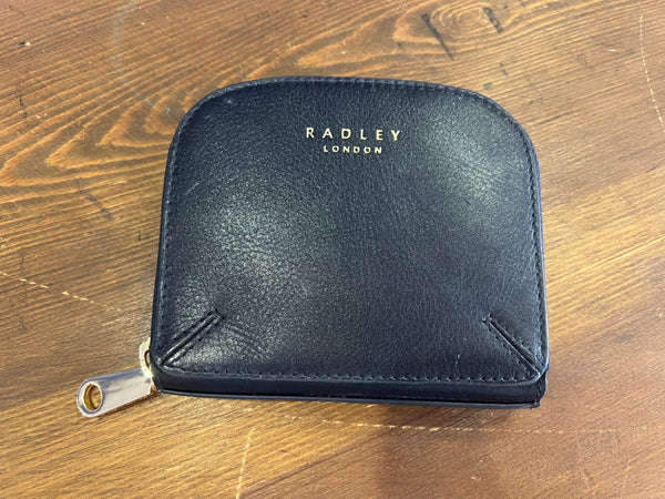 Radley London Dukes Place Medium Leather Zip Around Purse - Blue - Lucks of Louth