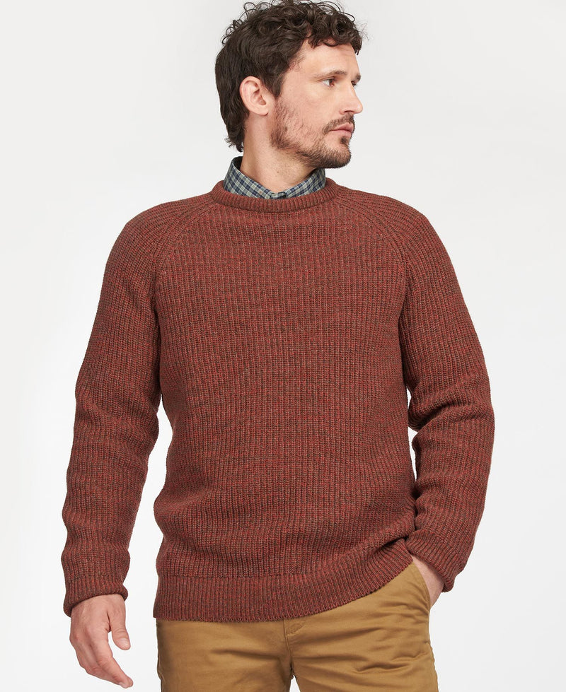 Barbour Horseford Crew Jumper - Cinnamon - Lucks of Louth