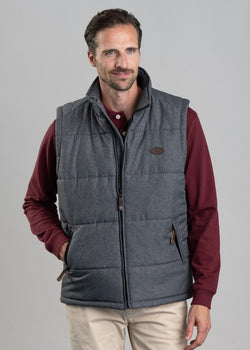 RM Williams Patterson Creek Vest - Charcoal - Lucks of Louth