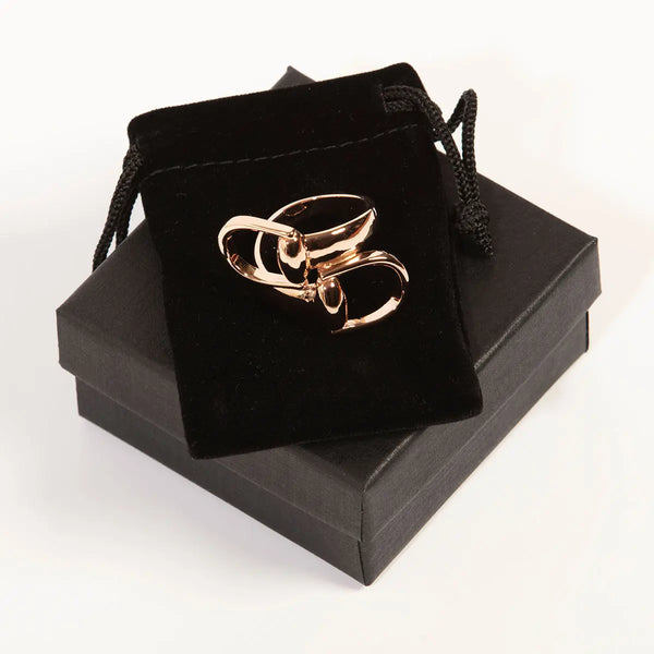 Clare Haggas Snaffle Scarf Ring - Rose Gold - Lucks of Louth