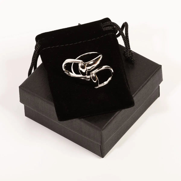 Clare Haggas Snaffle Scarf Ring - Silver - Lucks of Louth